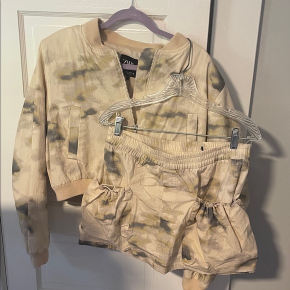 Zara Women's Bomber Jacket and skirt set - Picture 1 of 4